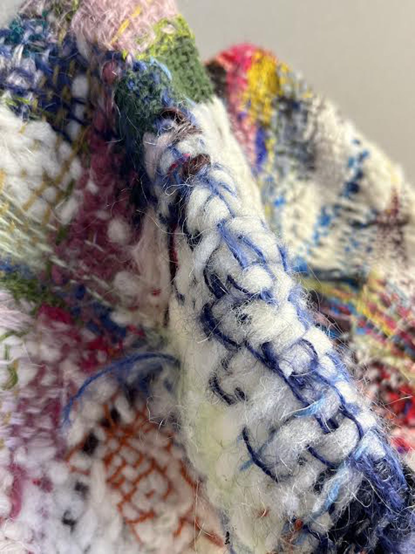 Détail de couleurs tissées image